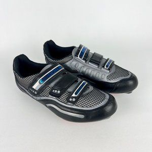 Diadora Astro Cycling Bike Road Shoes Delta Cleat Silver Mens size US 8.5 EU 42
